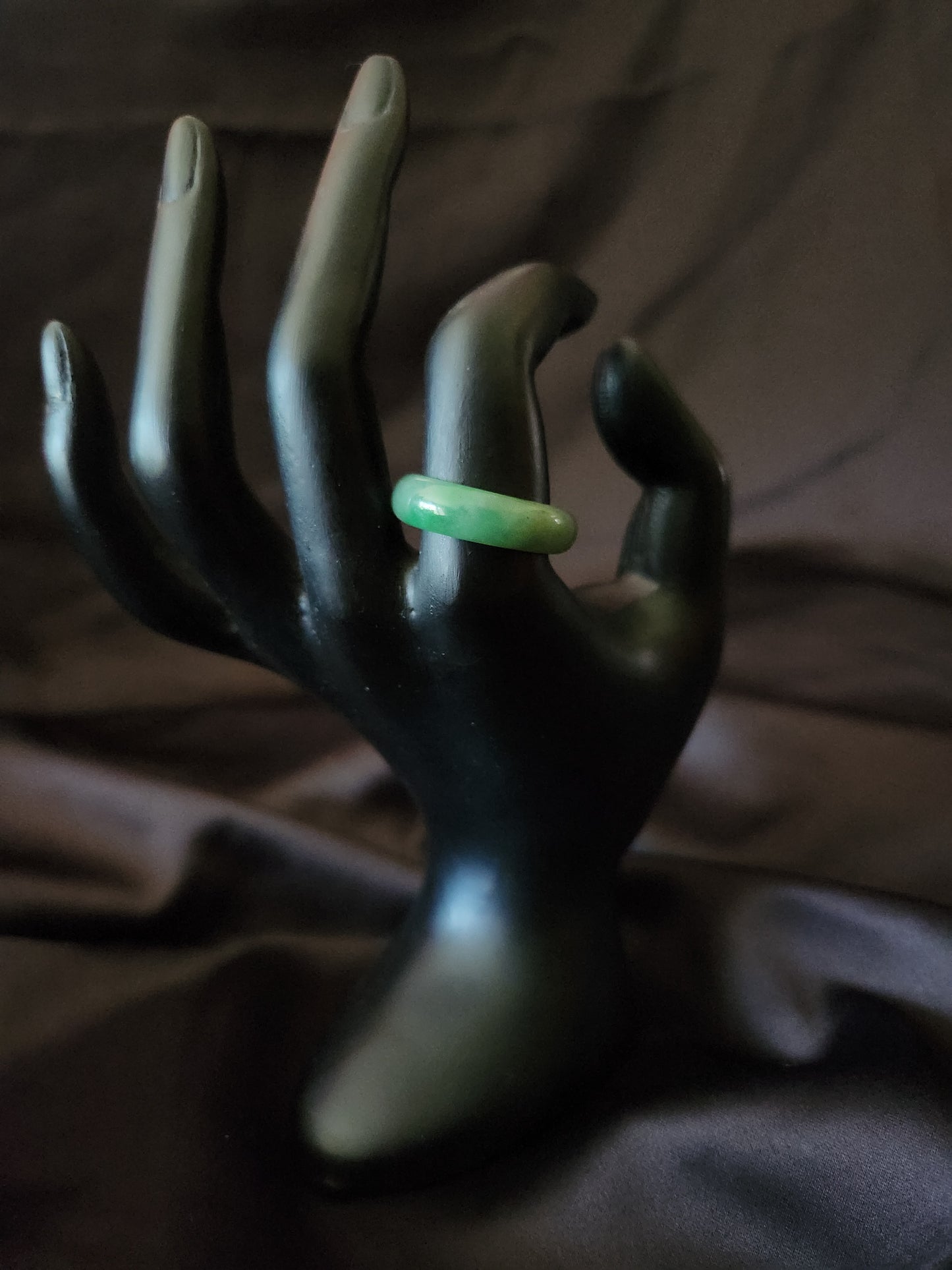Jadeite Ring - Milky Green