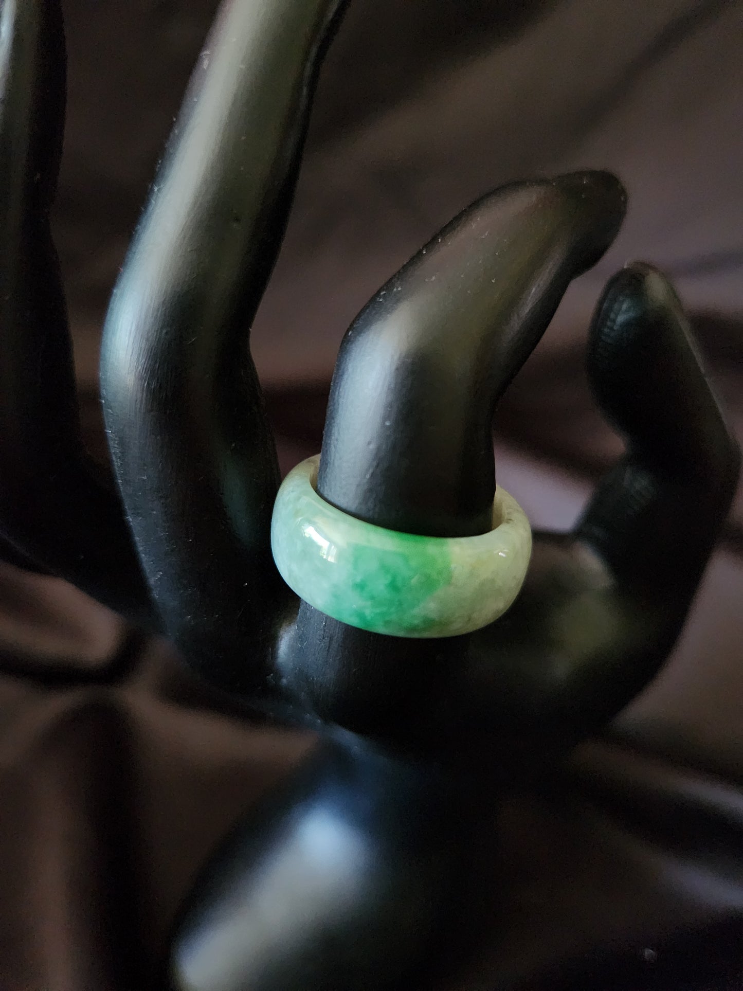 Jadeite Ring - Milky Blue-Green