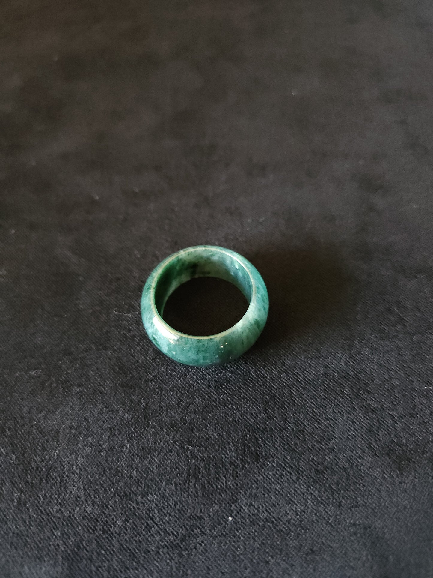 Jadeite Ring - Milky Blue-Green