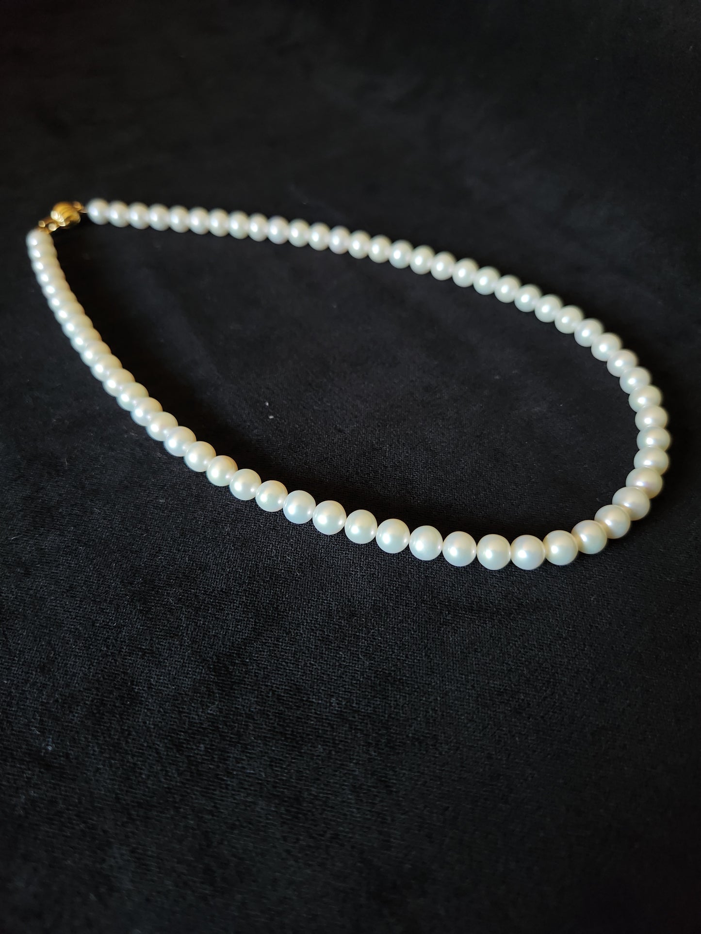 Freshwater Pearl Bead Necklace - Sphere Clasp