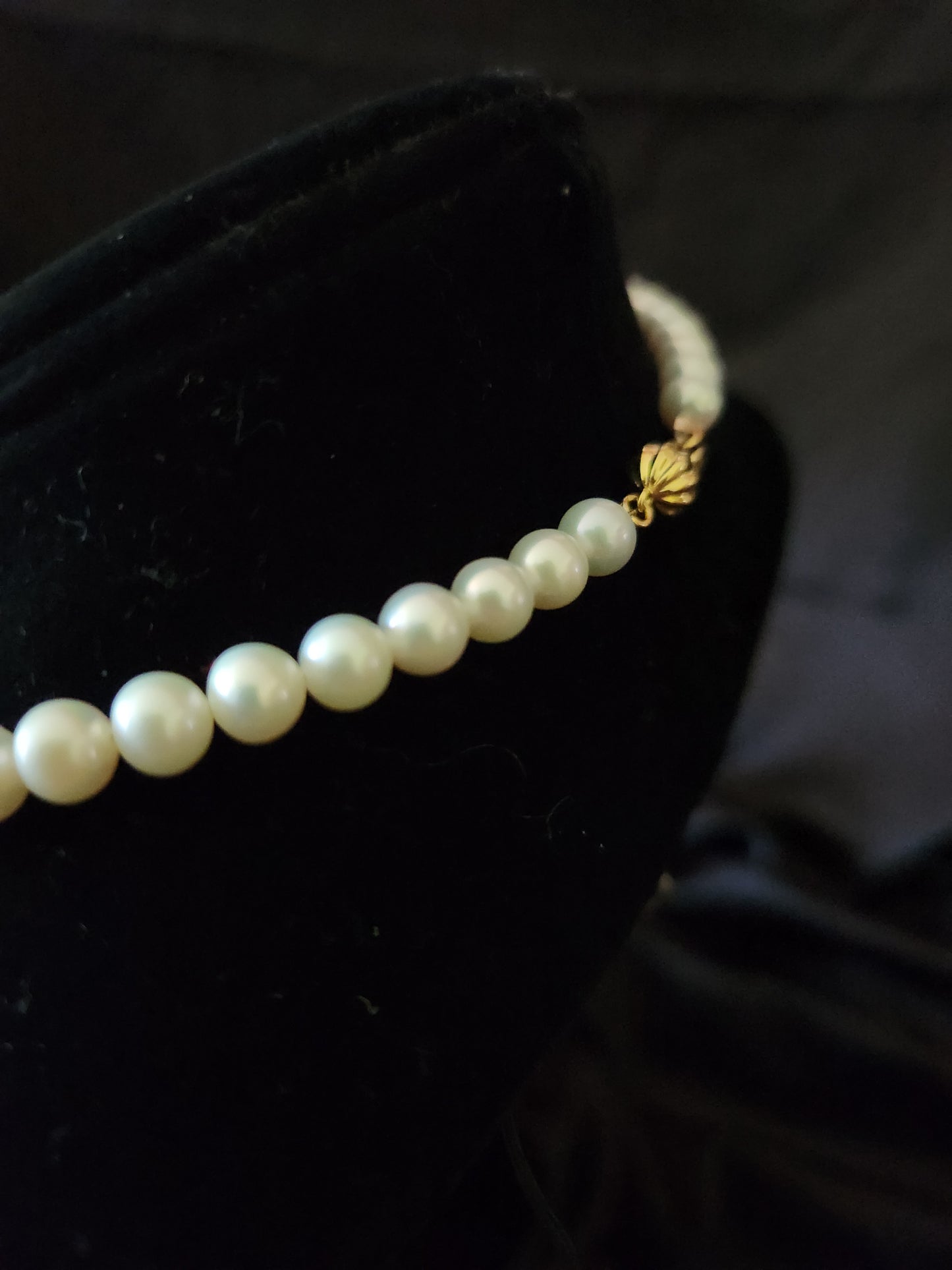 Freshwater Pearl Bead Necklace - Sphere Clasp