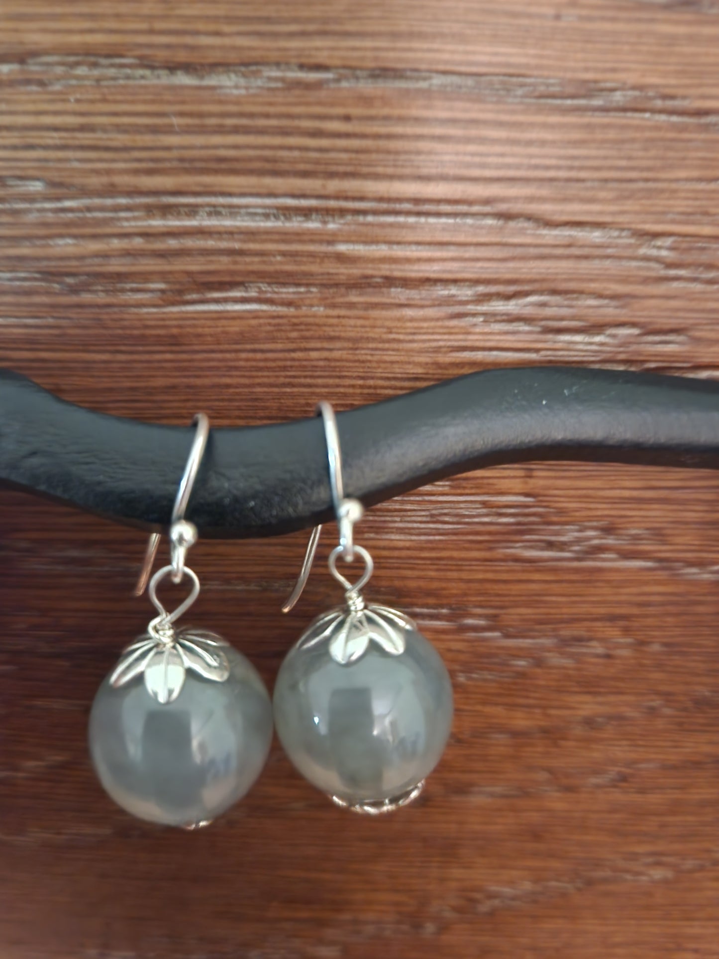 Jadeite Earrings - Drop Style Bead