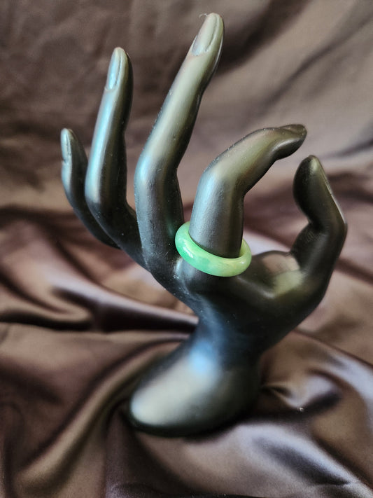 Jadeite Ring - Milky Green