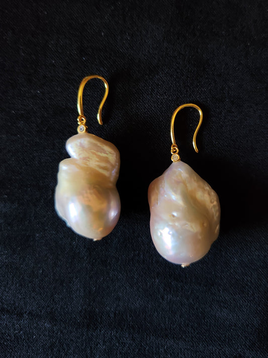 Baroque Pearl Drop Earrings