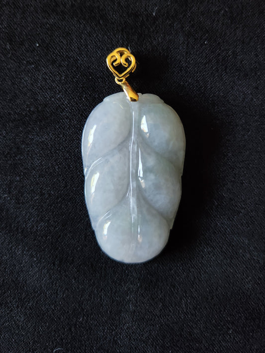 Jadeite Pendant - Leaf